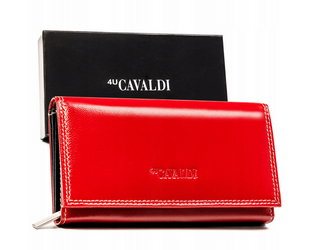 Duży, skórzany portfel damski z systemem RFID - 4U Cavaldi